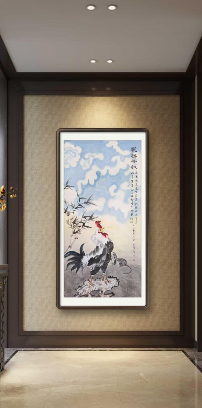 十二生肖系列国画《晨昏共戏》创作谈——以鸡与鼠的意象重构为核心(图2) 十二生肖系列国画《晨昏共戏》创作谈——以鸡与鼠的意象重构为核心(图2)